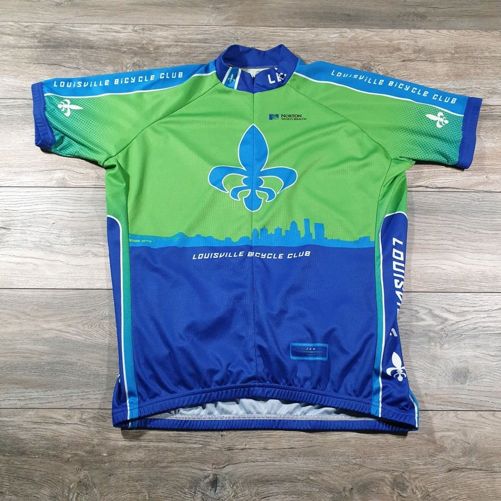 Louisville Cycling Club Mens XL Short Sleeve Shirt Norton Sports Health Race